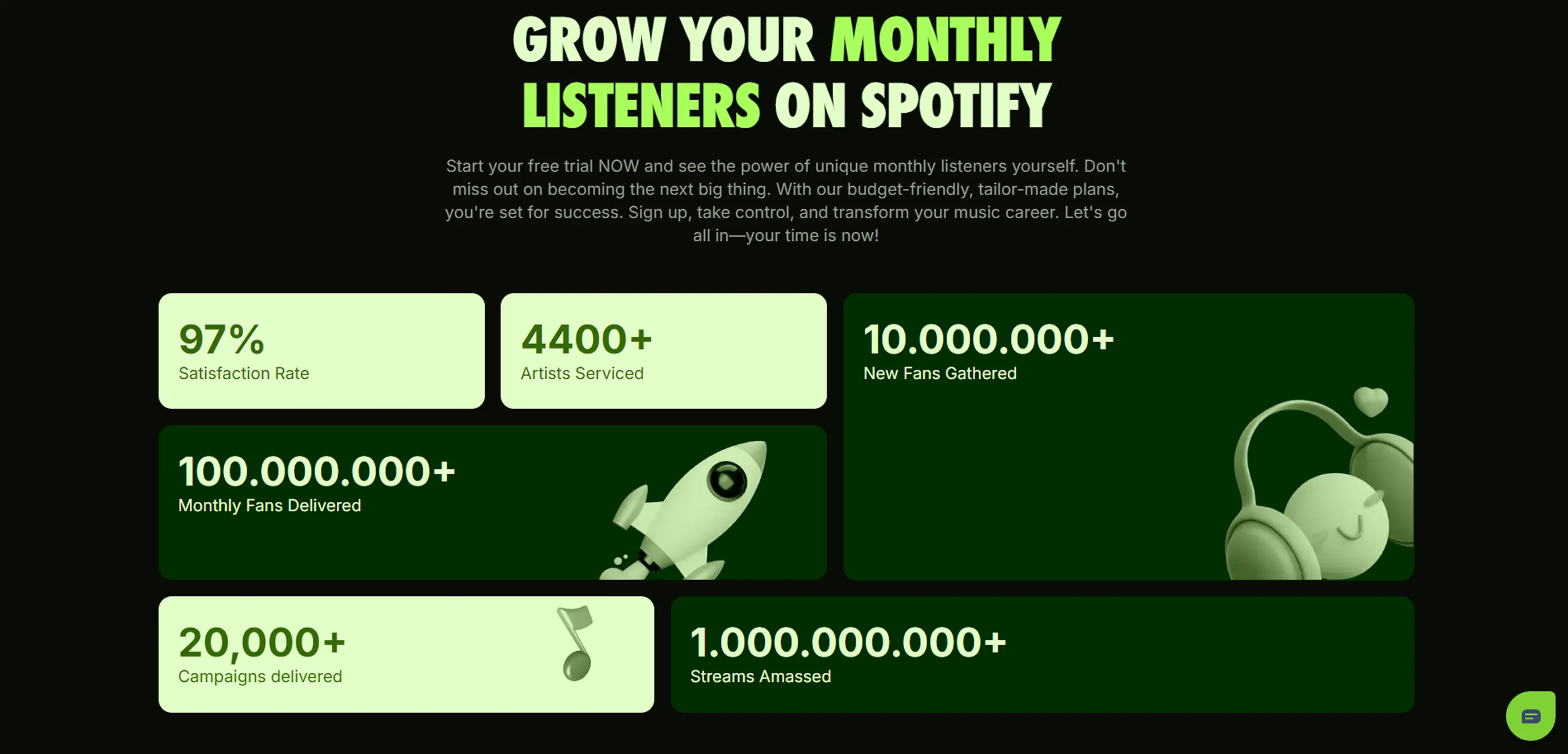 Monthly Fans about section