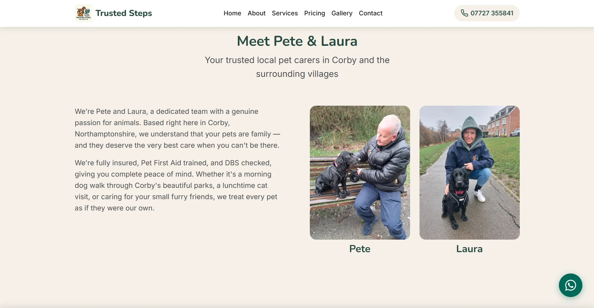 Trusted Steps meet Pete and Laura