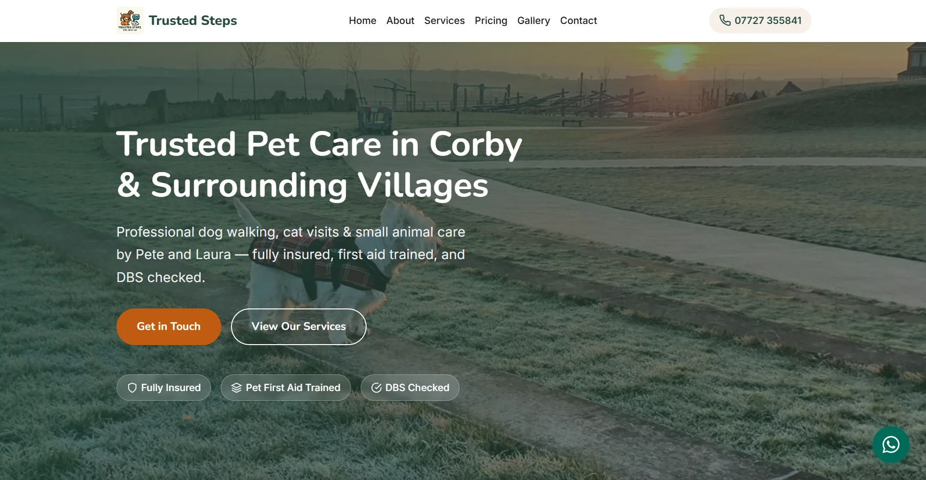 Trusted Steps homepage